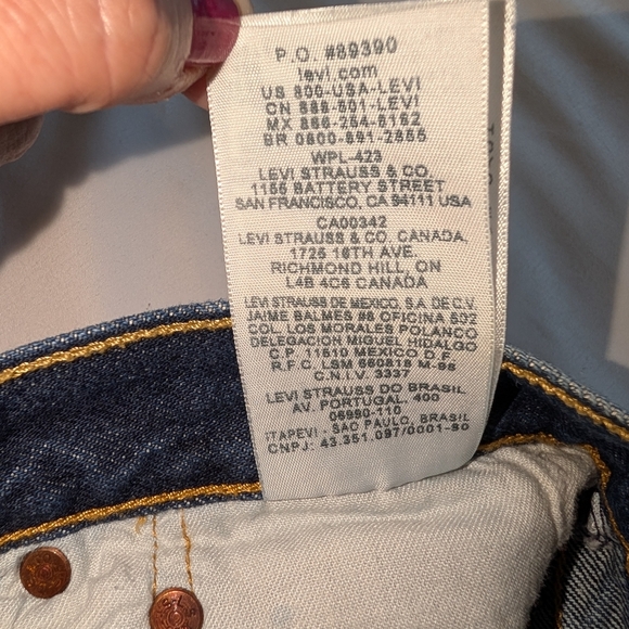 Levi's Blue Straight-Leg Jeans Classic Denim 36x34 - Picture 4 of 8